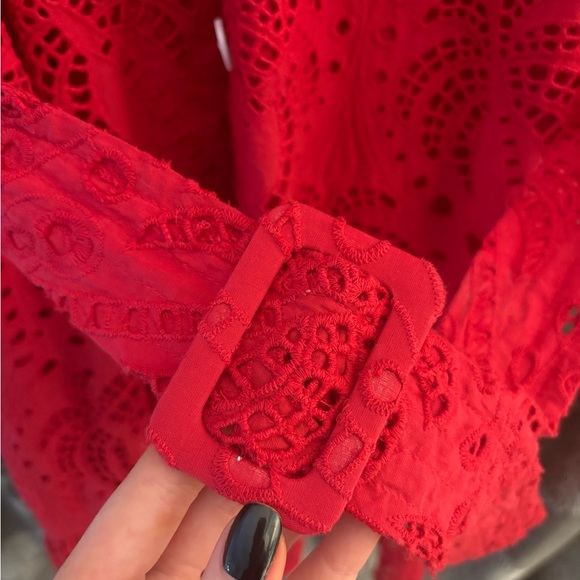 FARM Rio Scarlet Eyelet Mini Dress - Picture 8 of 10